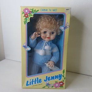 Vintage Little Jenny Doll Drink and Wet with Original Box NOS